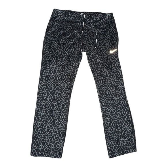 Nike Dri-Fit Starglass Epic Run Women's Small Crops Gray Reflective Silver Sz M - Picture 2 of 6